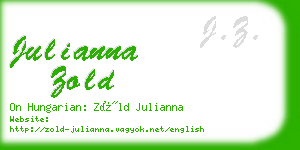 julianna zold business card